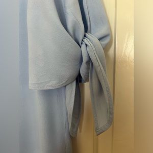 H&M Short and Flowy Blue Dress with Butterfly Sleeves